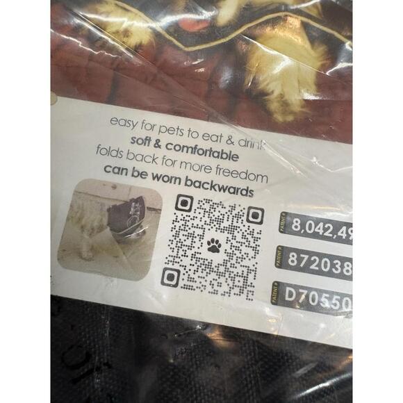 The Comfy Cone Soft Recovery Collar by All Four Paws for Dogs Black Size Large - Picture 3 of 9